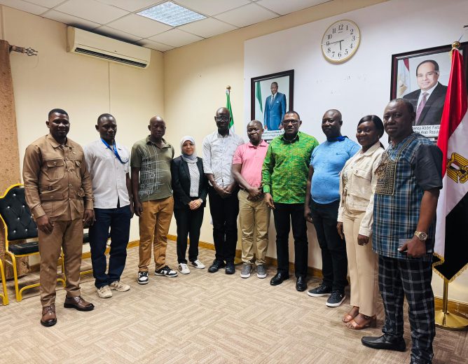 Sierra Leonean Police Delegation in Egypt Pays Courtesy Call on Ambassador Sadiq Silla